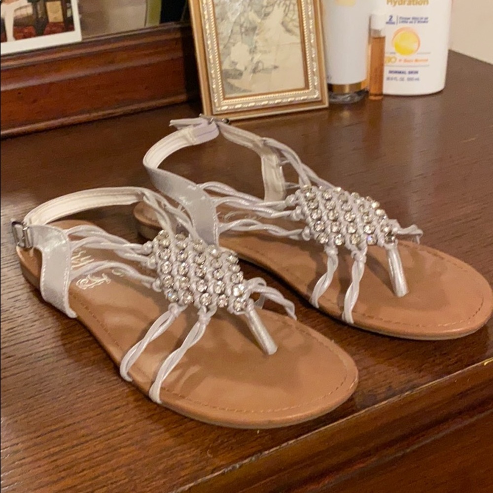 Silver sandals